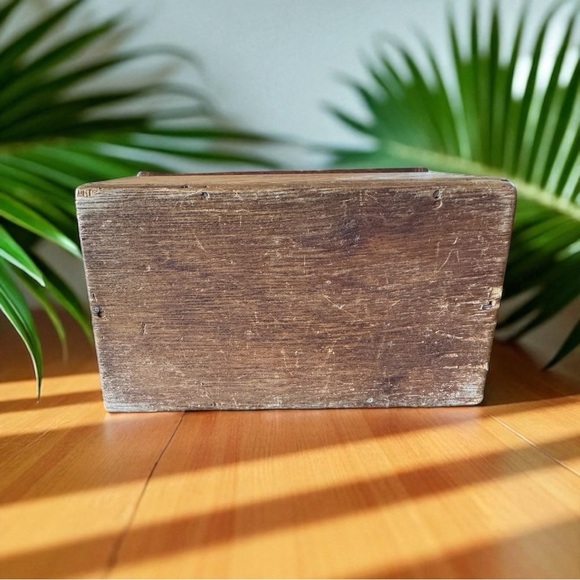 VINTAGE Weis Oak Dovetail Index Card Filing Box - Made in USA - Picture 8 of 16